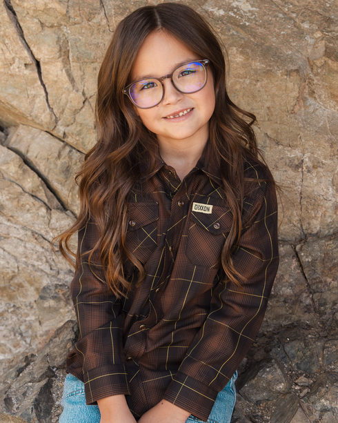 LARIAT BAMBOO LONG SLEEVE BUTTON UP - YOUTH