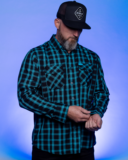 NORDIC BAMBOO LONG SLEEVE BUTTON UP - MENS