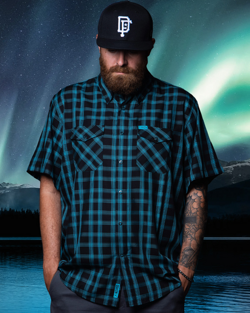 NORDIC BAMBOO SHORT SLEEVE BUTTON UP - MENS