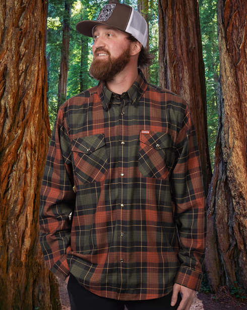 REDWOOD FOREST FLANNEL - THIS LAND SERIES - MENS