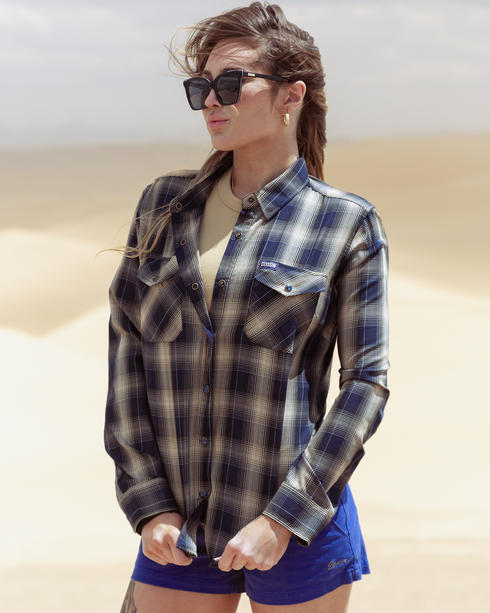 SHIPMATE BAMBOO LONG SLEEVE BUTTON UP - WOMENS