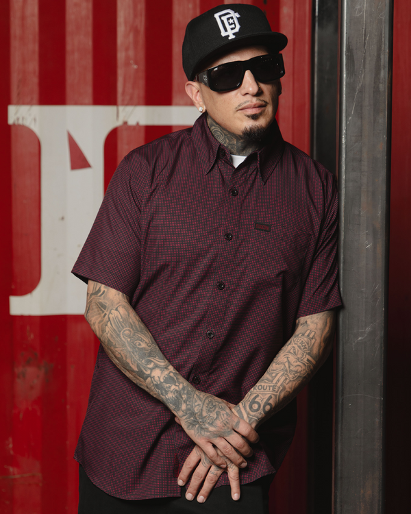 SIMPLE MIND PARTY SHIRT SHORT SLEEVE BUTTON UP  - MENS