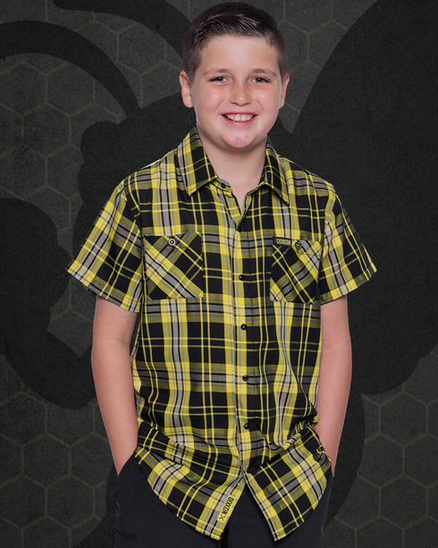 STINGER BAMBOO SHORT SLEEVE BUTTON UP - YOUTH