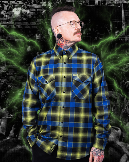 SUICIDAL TENDENCIES ADRENALINE ADDICT FLANNEL - MENS