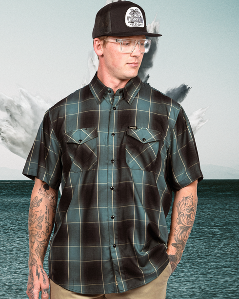 TORPEDO BAMBOO SHORT SLEEVE BUTTON UP - MENS