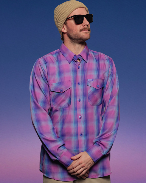 TWILIGHT WEDGE BAMBOO LONG SLEEVE BUTTON UP - MENS