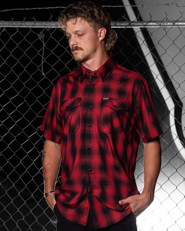 WATTS HERITAGE BAMBOO SHORT SLEEVE BUTTON UP - MENS
