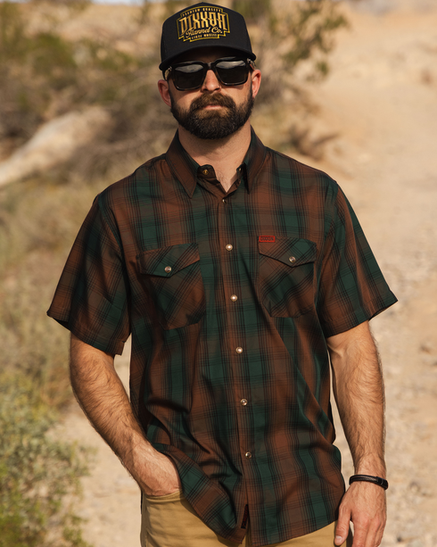 WIDOWMAKER BAMBOO SHORT SLEEVE BUTTON UP - MENS