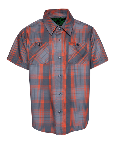 AFTER BURNER BAMBOO SHORT SLEEVE BUTTON UP - YOUTH