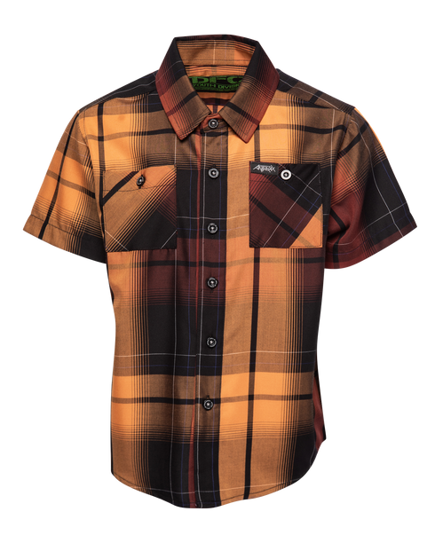 ANTHRAX: PERSISTENCE OF TIME BAMBOO SHORT SLEEVE BUTTON UP - YOUTH