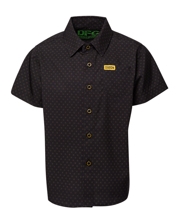 WEST END PARTY SHIRT - BLACK/GOLD - YOUTH