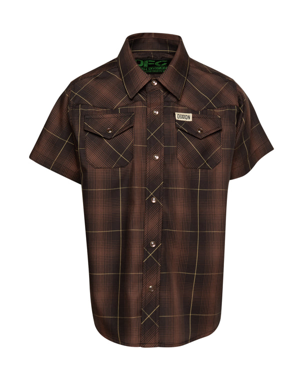 LARIAT BAMBOO SHORT SLEEVE BUTTON UP - YOUTH