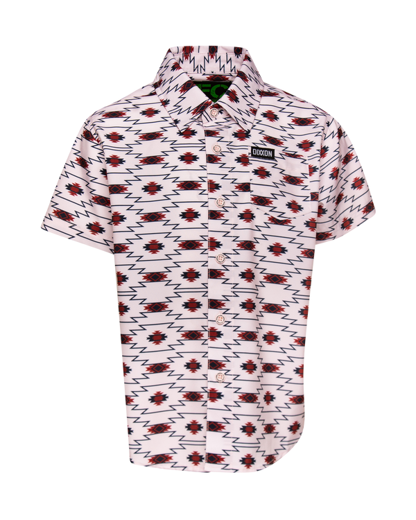 SANTA FE PARTY SHIRT SHORT SLEEVE BUTTON UP - YOUTH