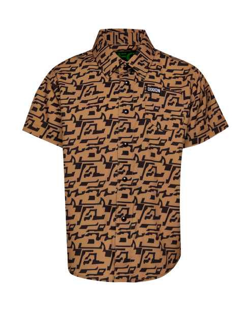 BUELLER PARTY SHIRT SHORT SLEEVE BUTTON UP - YOUTH
