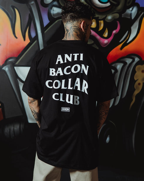 ANTI BACON COLLAR CLUB T-SHIRT BLACK - MENS