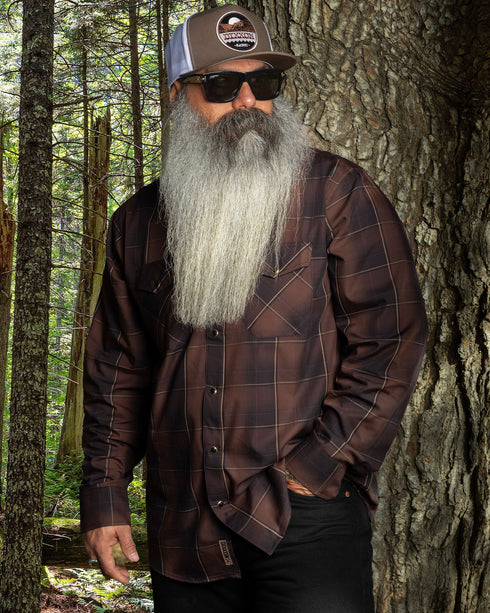 BIG FOOT BAMBOO LONG SLEEVE BUTTON UP - MENS