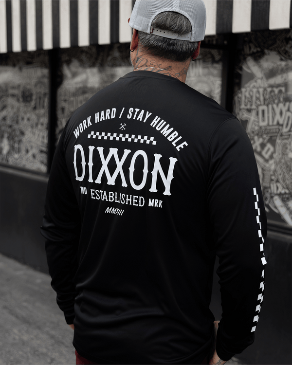 BONES UV LONG SLEEVE T-SHIRT BLACK - MENS