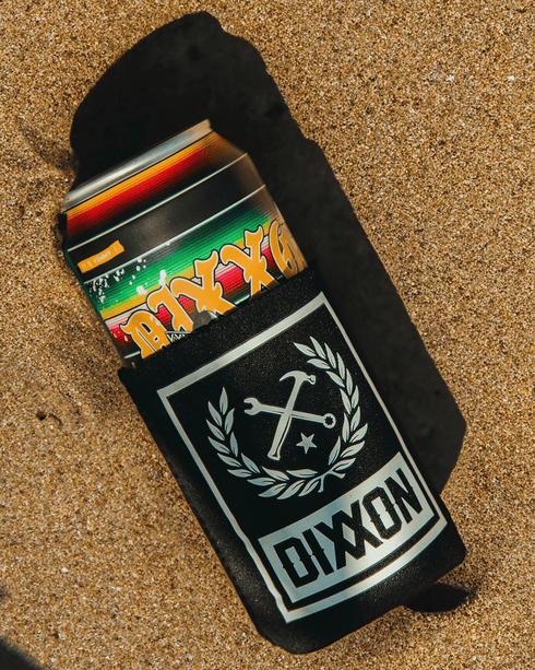 BOX CREST BLACK WHITE KOOZIE CAN COOLER