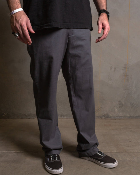 CHINO PANTS CHARCOAL - MENS