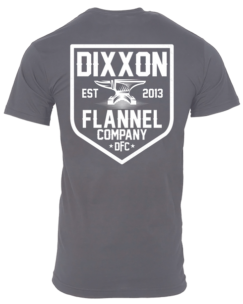 DFC SHIELD T-SHIRT CHARCOAL - MENS