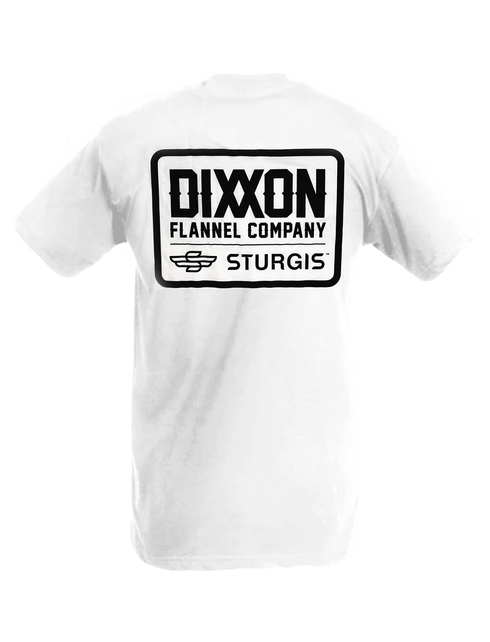 STURGIS BADGE T-SHIRT WHITE - MENS