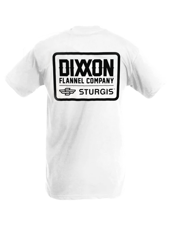 STURGIS BADGE T-SHIRT WHITE - MENS