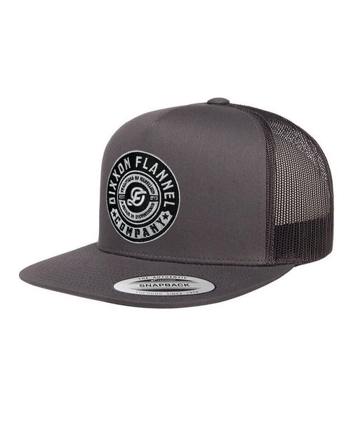 TRADITION BADGE TRUCKER HAT - CHARCOAL/BLACK