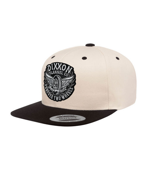 FOREVER TWO WHEELS HAT - NATURAL/BLACK