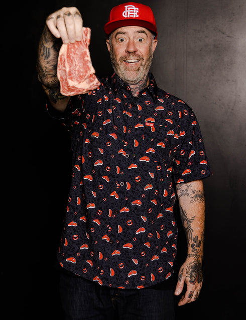 SIR LOIN SHORT SLEEVE BUTTON UP - MENS