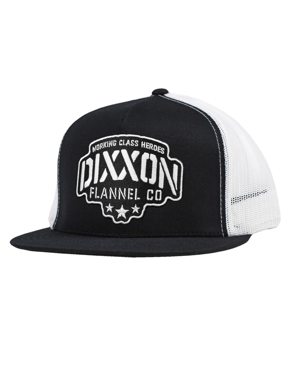 STENCIL LOGO TRUCKER HAT BLACK/WHITE
