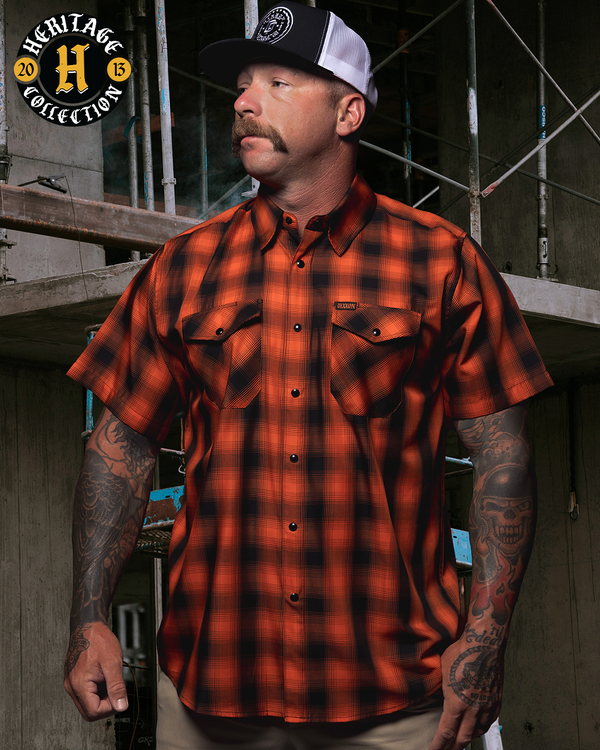 HARDHAT HERITAGE BAMBOO SHORT SLEEVE BUTTON UP - MENS
