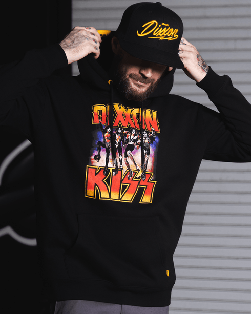 KISS DESTROYER PULLOVER HOODIE BLACK - MENS