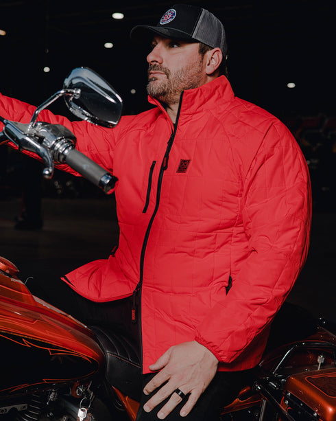 NOMAD PUFFER JACKET RED - MENS