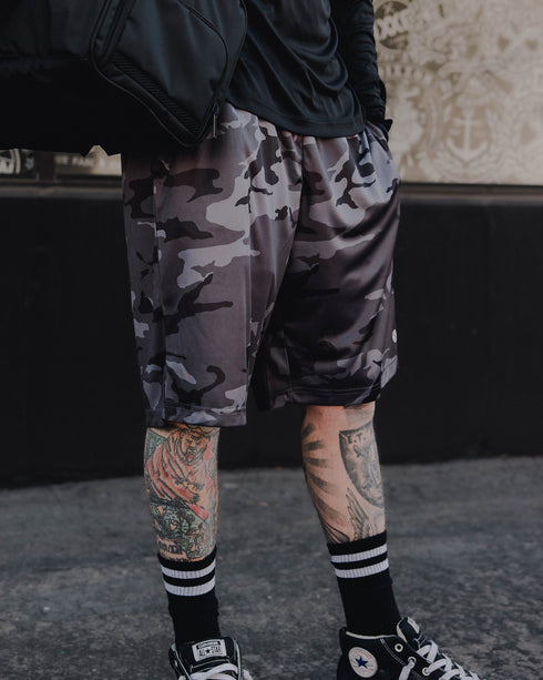 OVERTIME SHORTS BLACK CAMO - MENS
