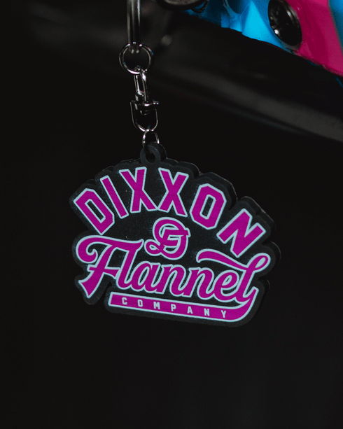 PASTIME PINK & BLACK KEYCHAIN