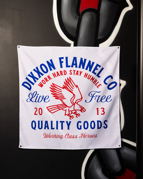 QUALITY GOODS GARAGE BANNER - 36" x 36"