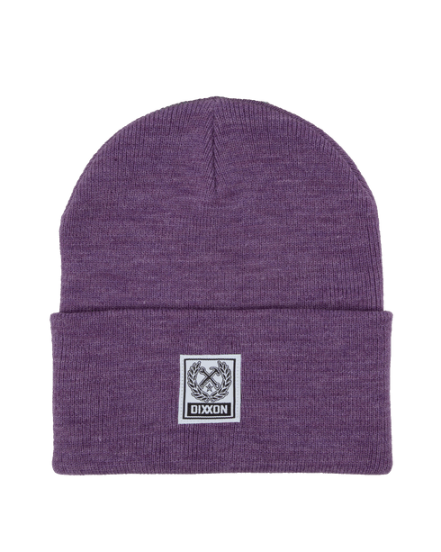 RIBBED BEANIE PURPLE MELANGE