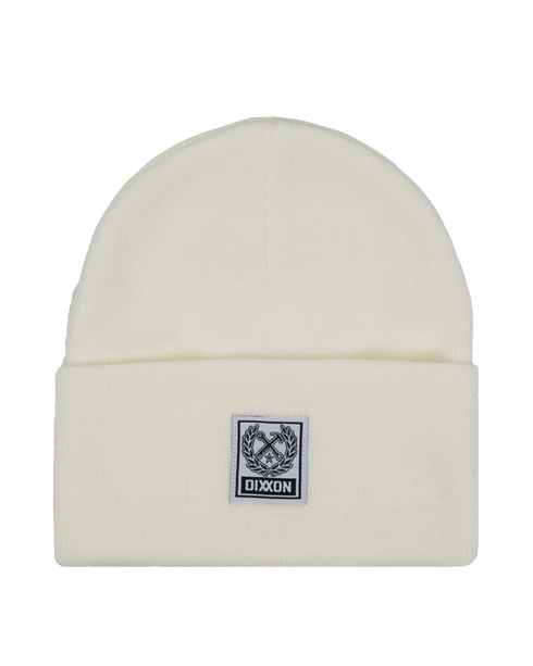 RIBBED BEANIE WHITE