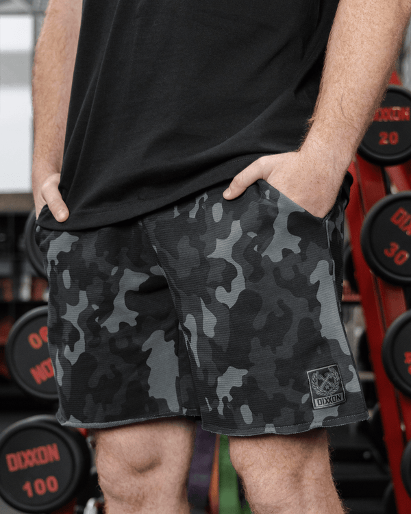 TERRY SHORTS 2.0 BLACK CAMO - MENS