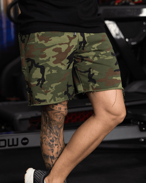 TERRY SHORTS 2.0 GREEN CAMO - MENS