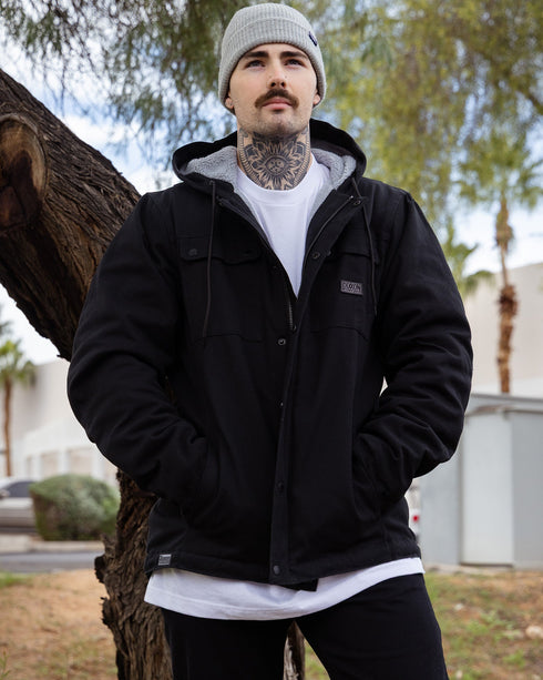 THE COLT SHERPA WORK JACKET BLACK - MENS