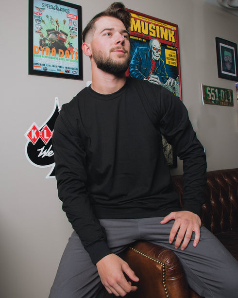 THE PERFECT LONGSLEEVE T-SHIRT BLACK - MENS