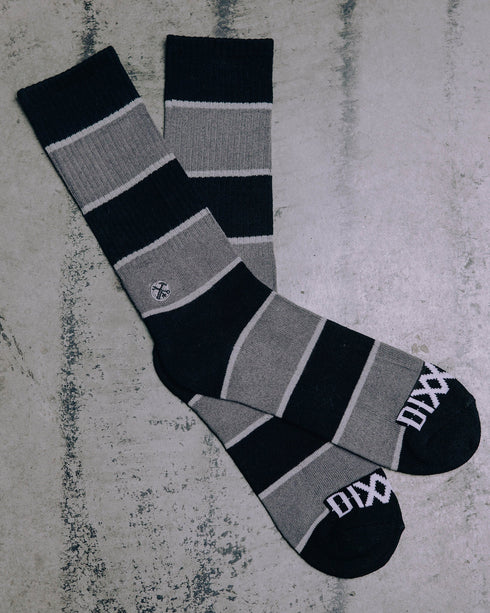 TRUST PREMIUM CREW SOCKS BLACK/GRAY
