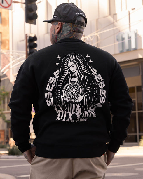 WHITE LOW & BEHOLD CREWNECK BLACK - MENS