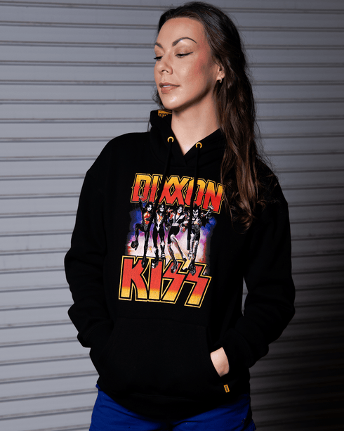 KISS DESTROYER PULLOVER HOODIE BLACK- WOMENS