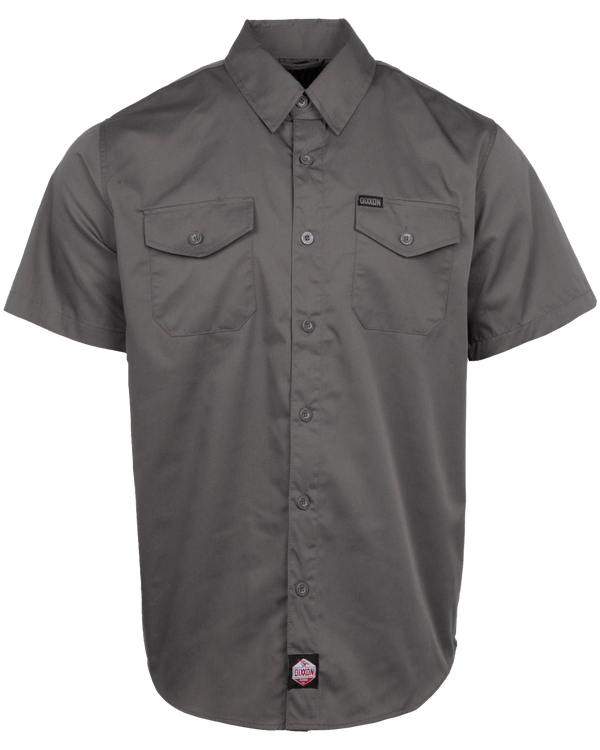 WORKFORCE SHORT SLEEVE WORK SHIRT CHARCOAL - MENS