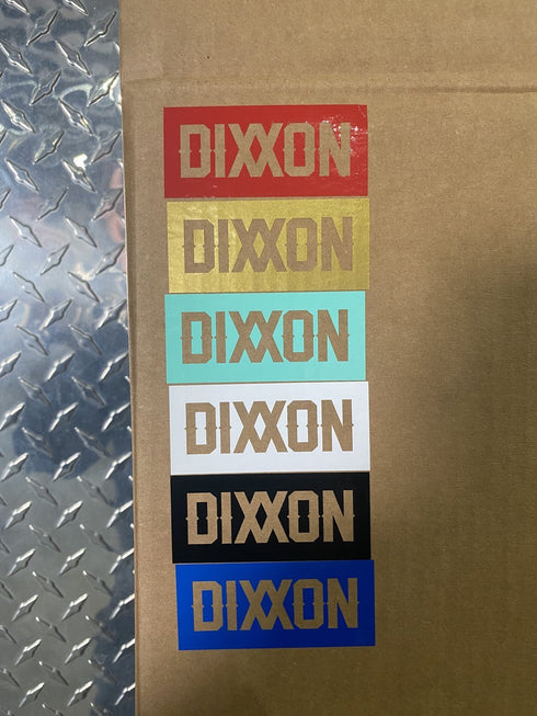 3" BAR DIXXON DIE CUT STICKER