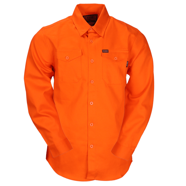 WORKFORCE FR FLANNEL SAFETY ORANGE - MENS